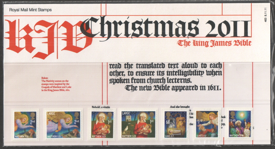 (image for) 2011 Christmas Presentation Pack 463 - Click Image to Close
